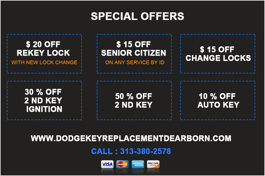 Dodge Key Replacement Dearborn MI Printable Coupon